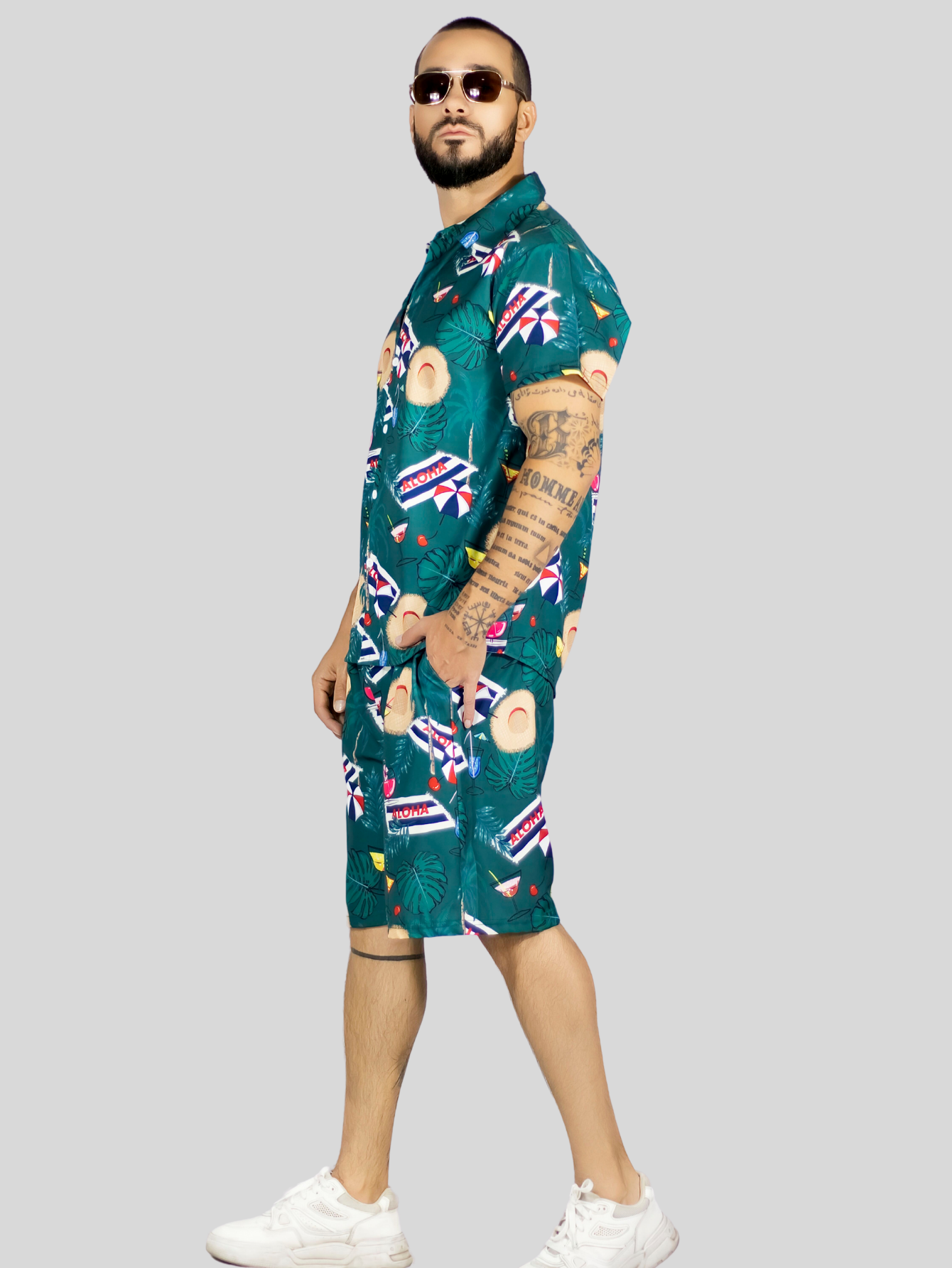 Foto 4 | Conjunto Hombre Verano Camisa Y Short A Juego Conj-076 Diseño 5 Alberca Playa Y Calor