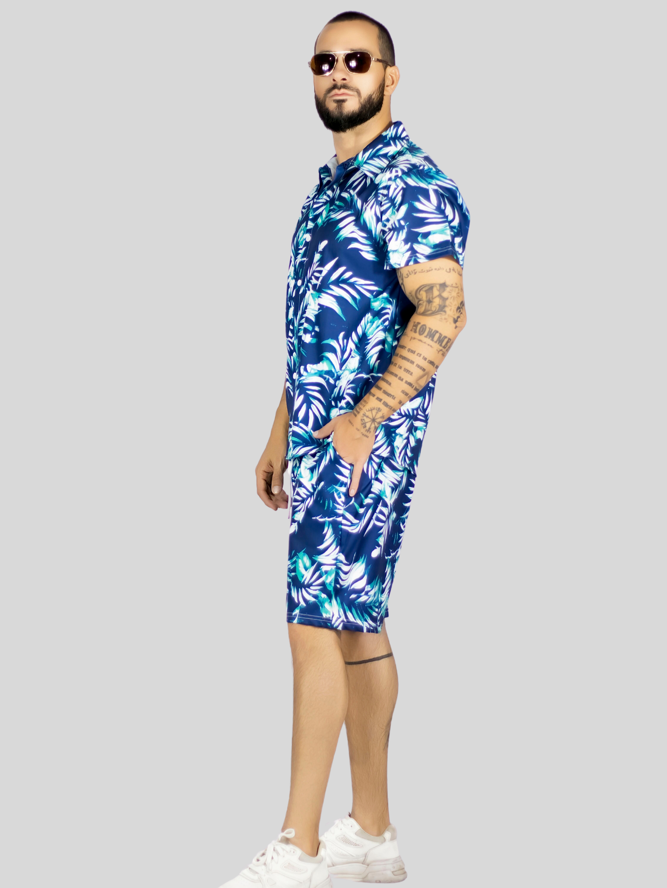 Foto 4 | Conjunto Hombre Verano Camisa Y Short A Juego Conj-076 Diseño 1 Alberca Playa Y Calor