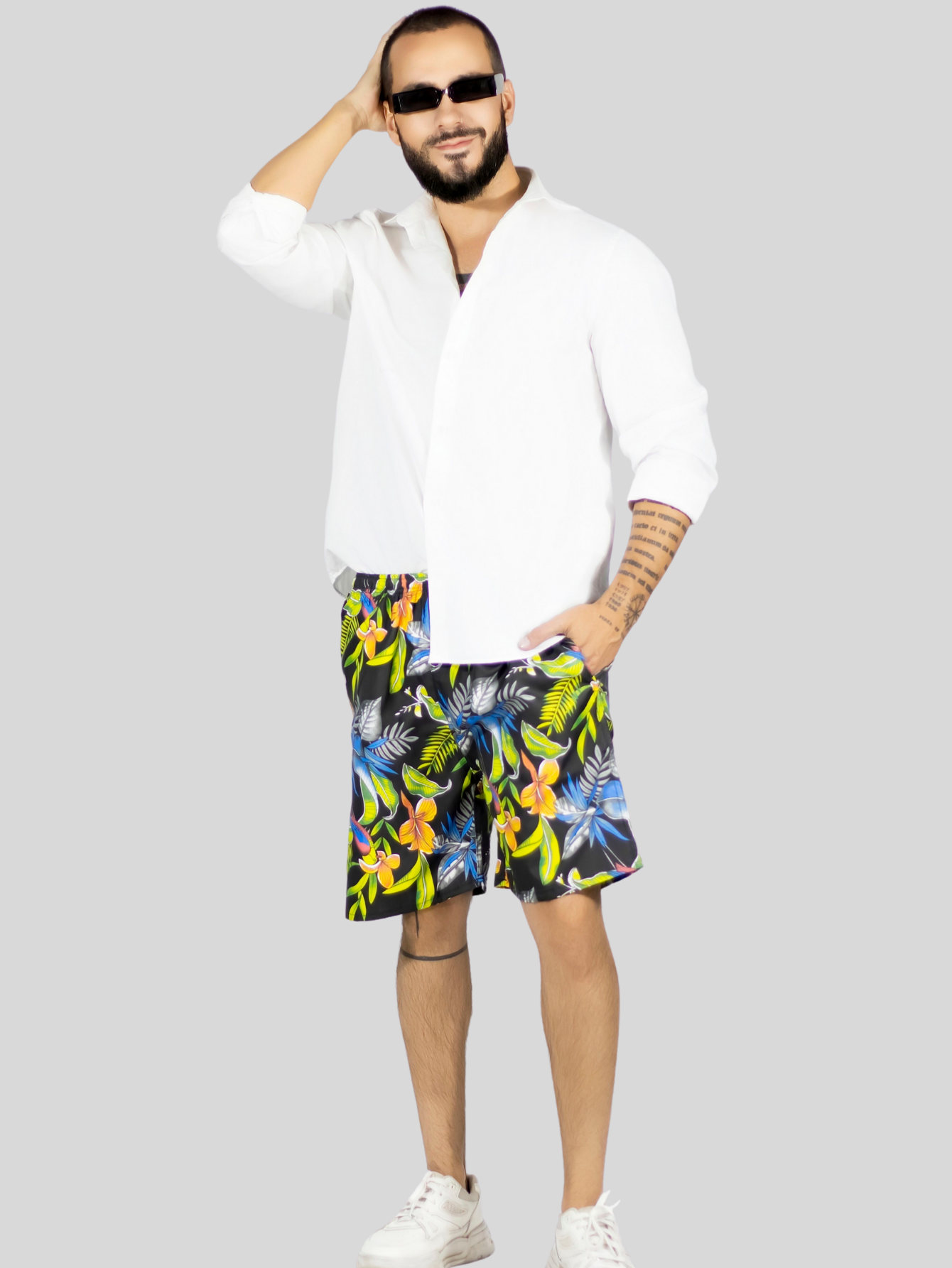 Foto 2 | Short Hombre Traje De Baño O Casual Sh-059 D2 Cintura Ajustable Y Bolsas