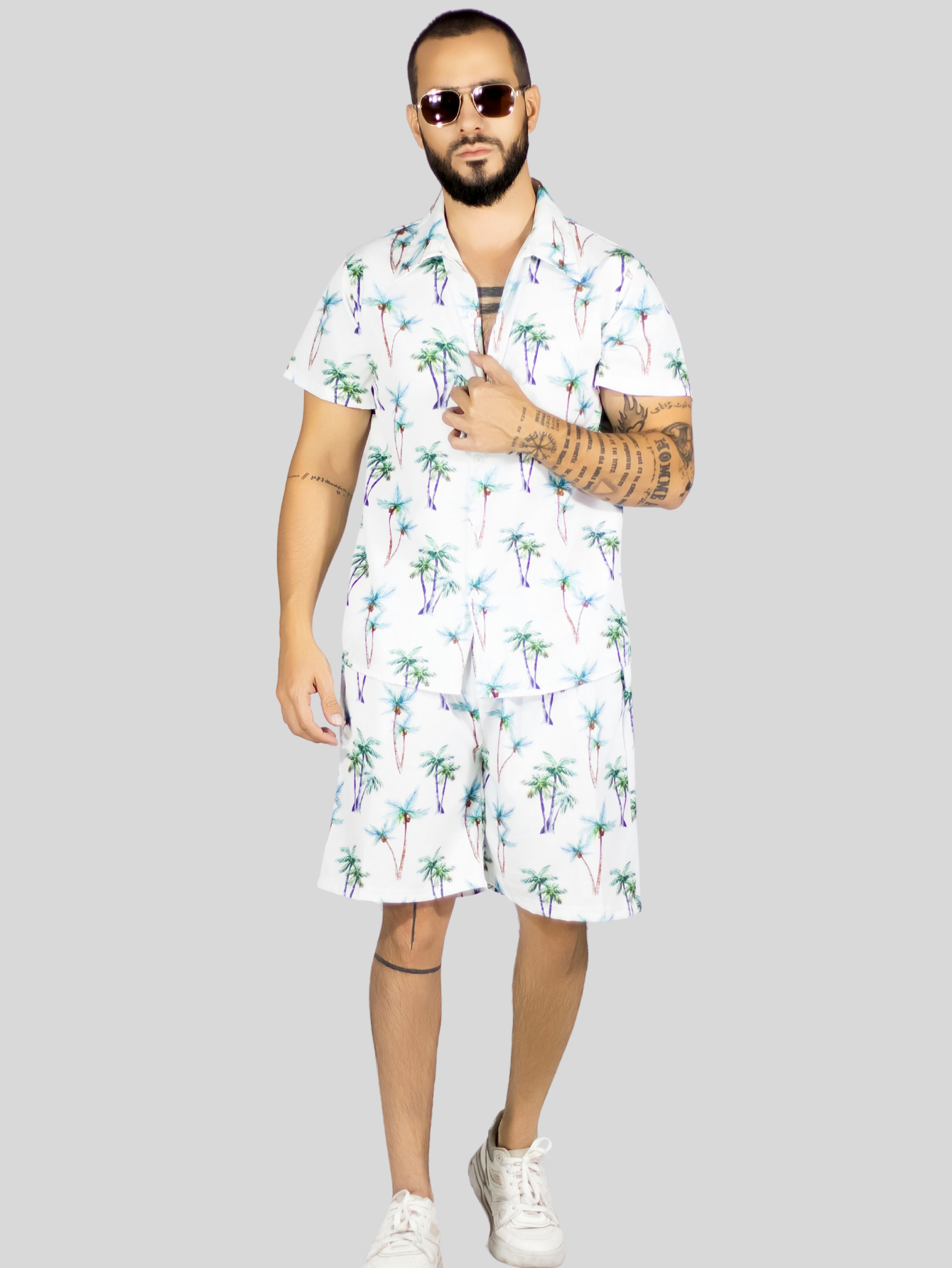 Foto 2 | Conjunto Hombre Verano Camisa Y Short A Juego Conj-076 Diseño 2 Alberca Playa Y Calor