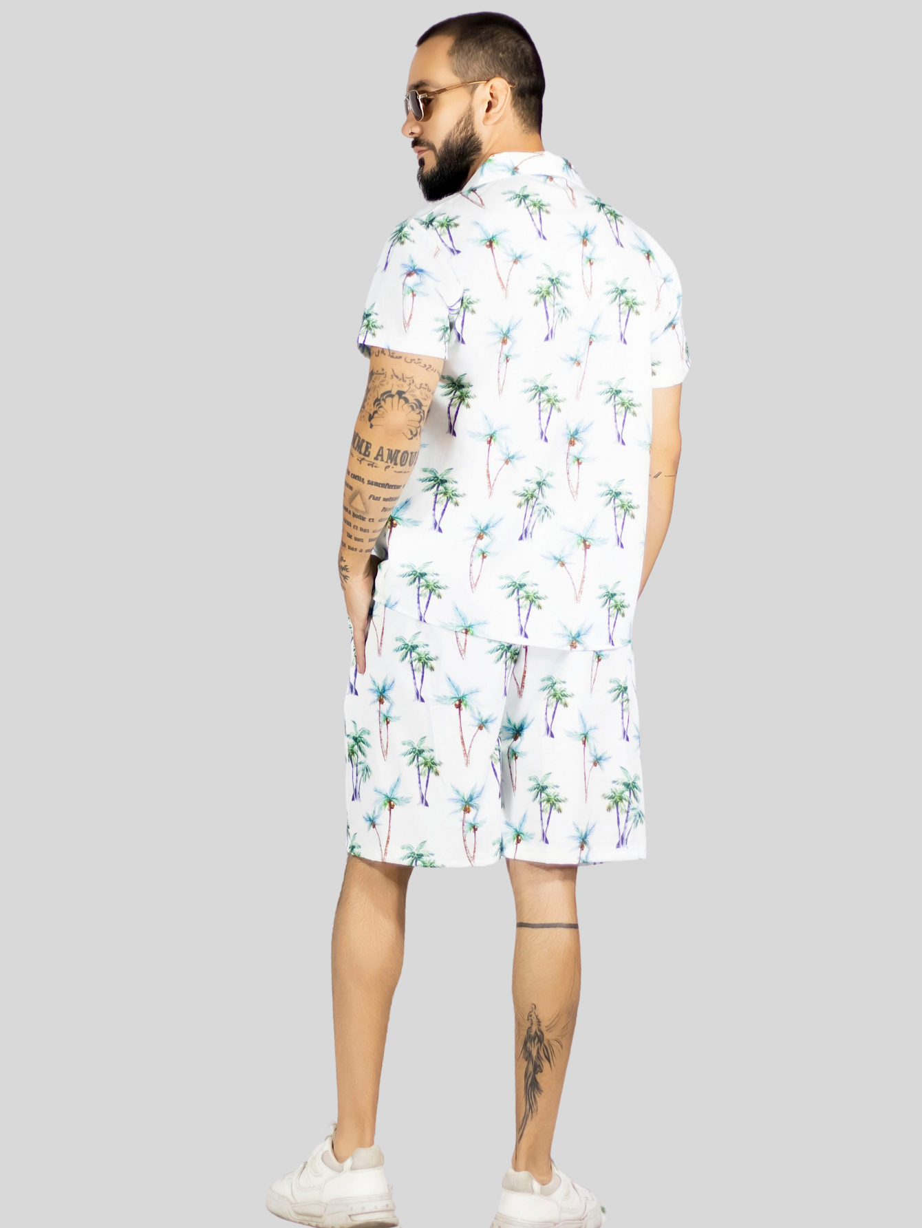Foto 4 pulgar | Conjunto Hombre Verano Camisa Y Short A Juego Conj-076 Diseño 2 Alberca Playa Y Calor