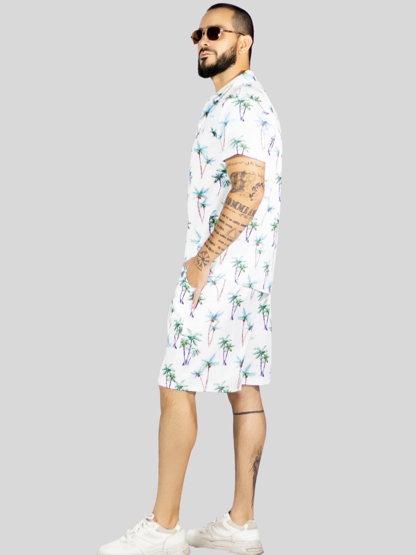 Foto 6 pulgar | Conjunto Hombre Verano Camisa Y Short A Juego Conj-076 Diseño 2 Alberca Playa Y Calor