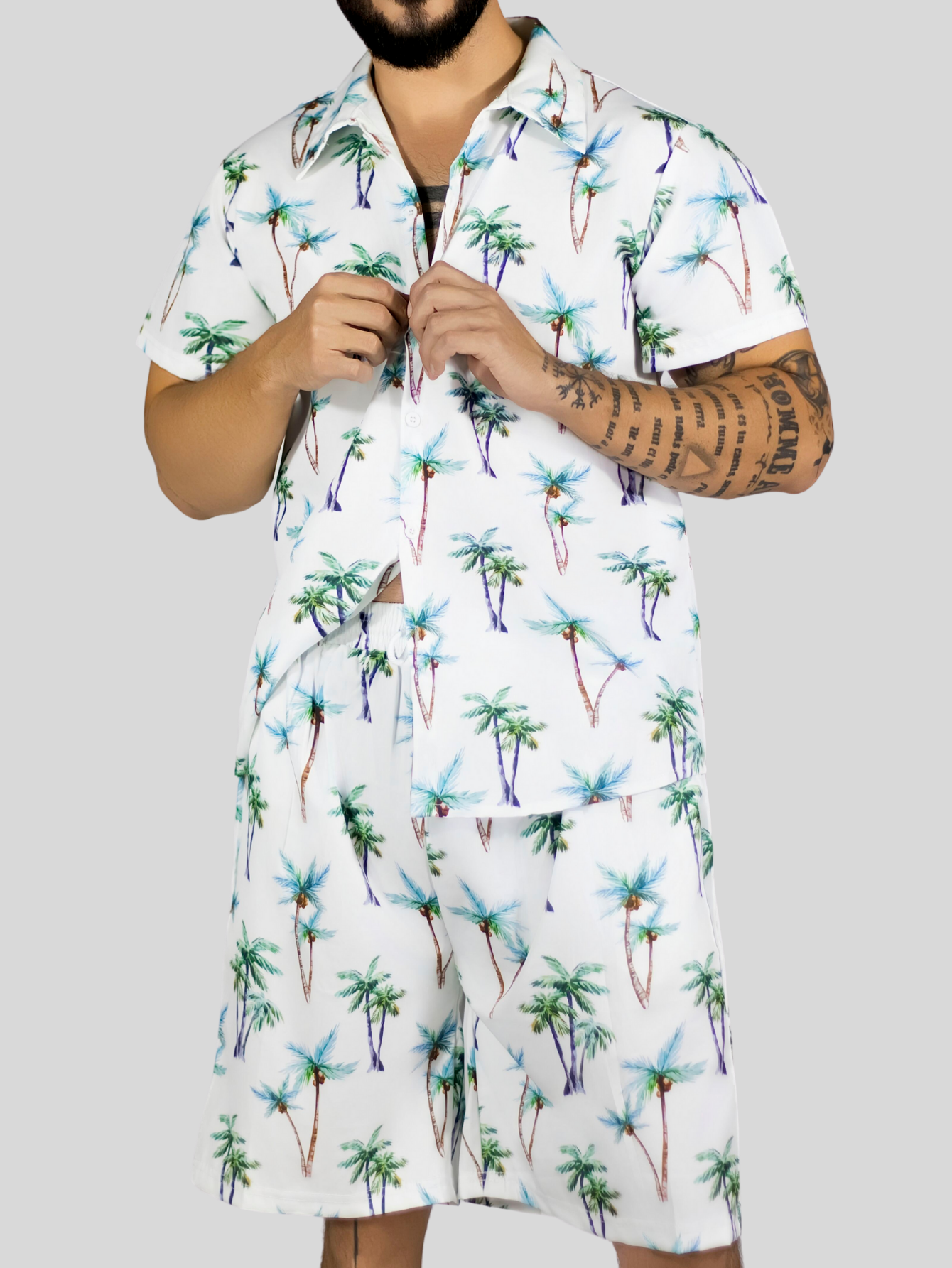Foto 6 | Conjunto Hombre Verano Camisa Y Short A Juego Conj-076 Diseño 2 Alberca Playa Y Calor