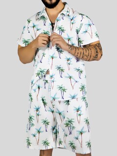 Foto 6 | Conjunto Hombre Verano Camisa Y Short A Juego Conj-076 Diseño 2 Alberca Playa Y Calor