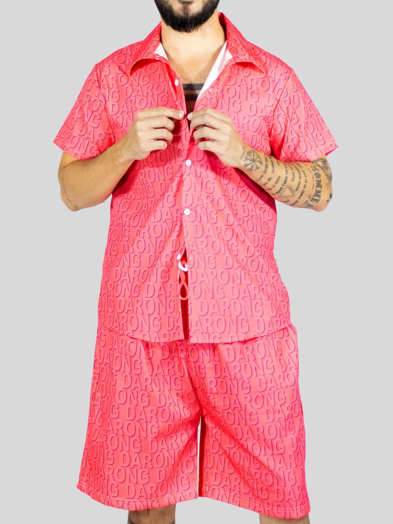 Foto 7 pulgar | Conjunto Hombre Verano Camisa Y Short A Juego Conj-076 Diseño 9 Alberca Playa Y Calor