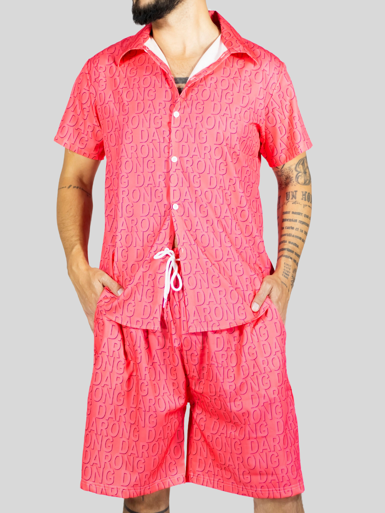 Foto 8 pulgar | Conjunto Hombre Verano Camisa Y Short A Juego Conj-076 Diseño 9 Alberca Playa Y Calor