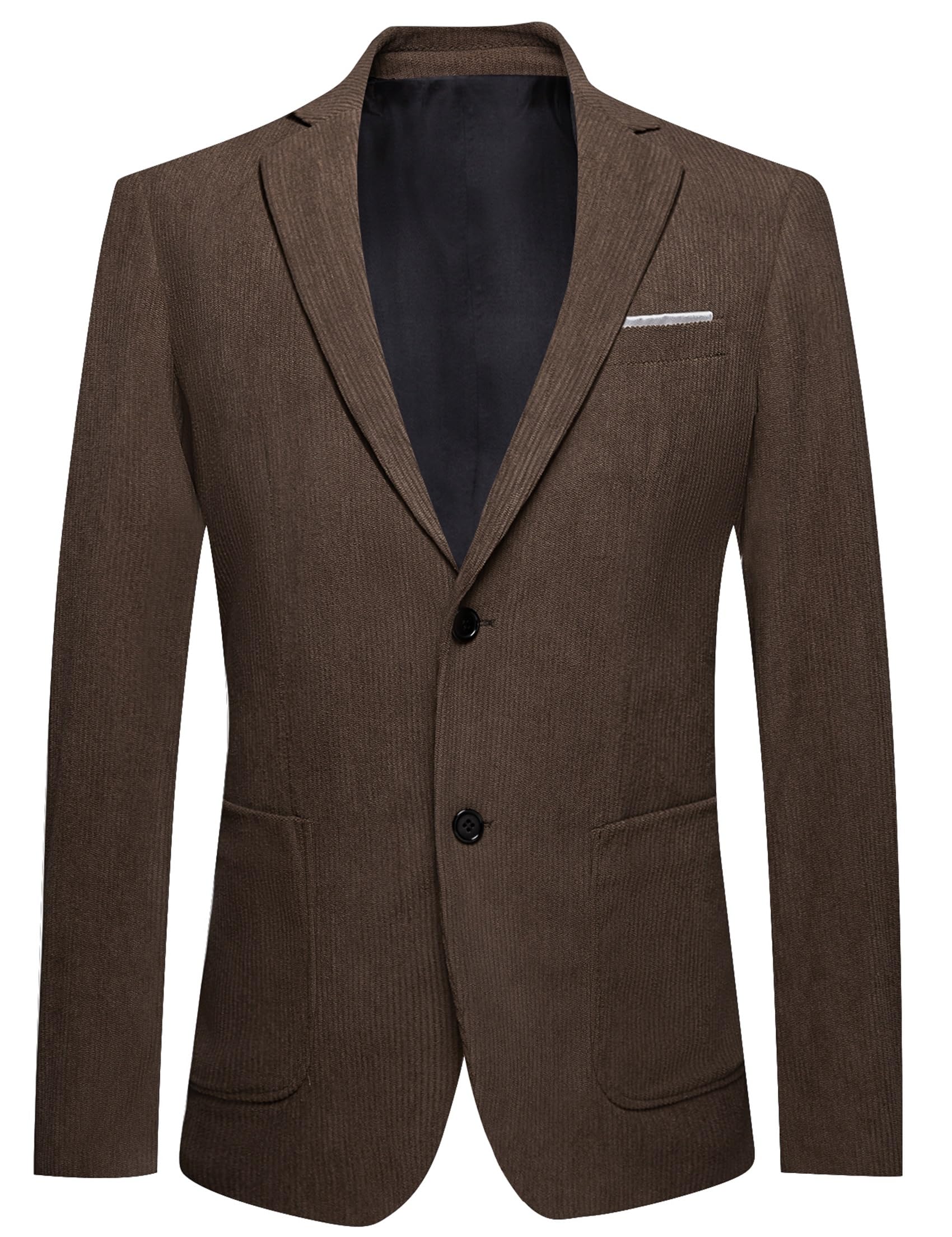 Foto 7 pulgar | Chaqueta Deportiva Barry.wang Vintage Corduroy, Corte Regular, Marrón - Venta Internacional.