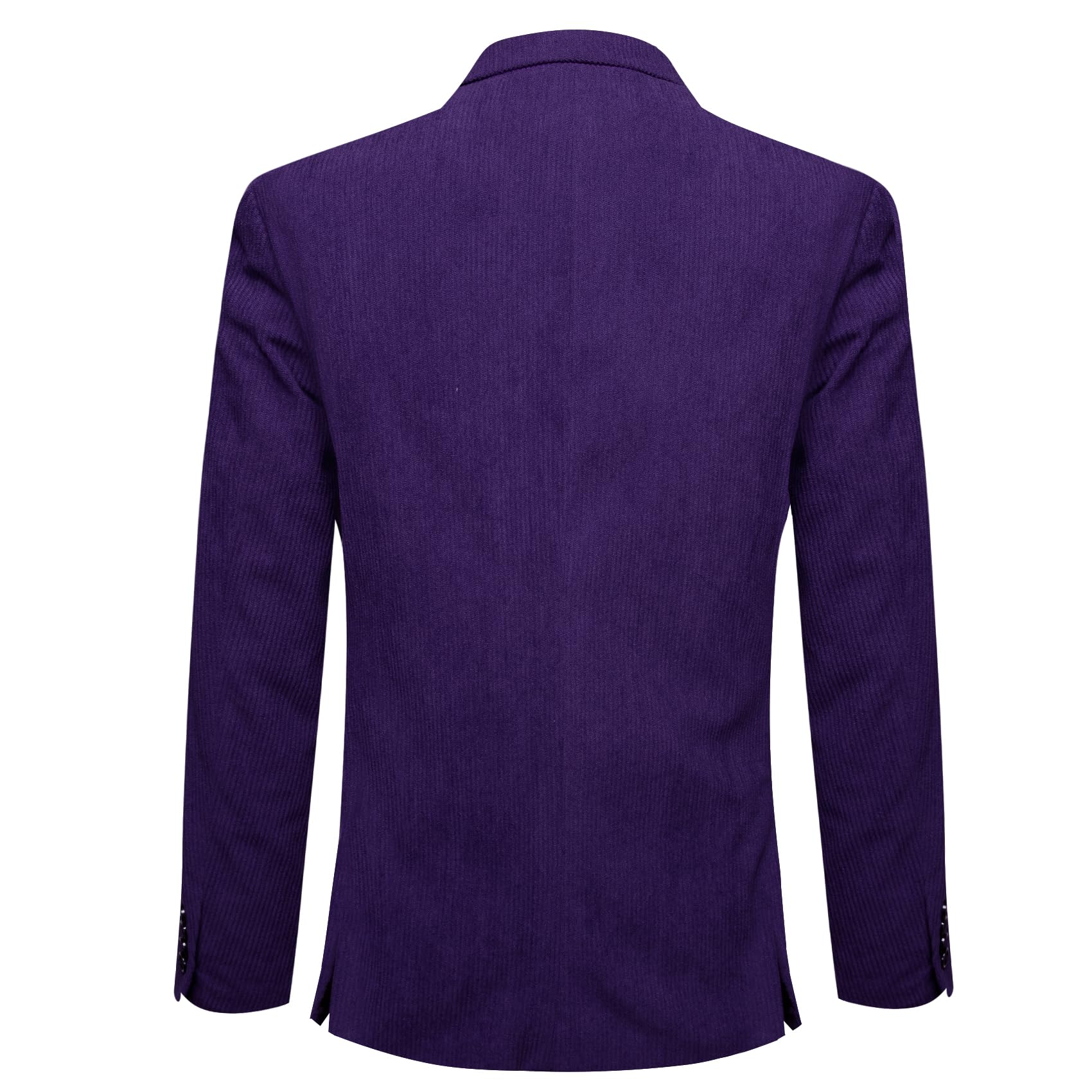 Foto 8 pulgar | Chaqueta Deportiva Barry.wang, Diseño Vintage, Pana, Corte Regular, Color Morado - Venta Internacional.