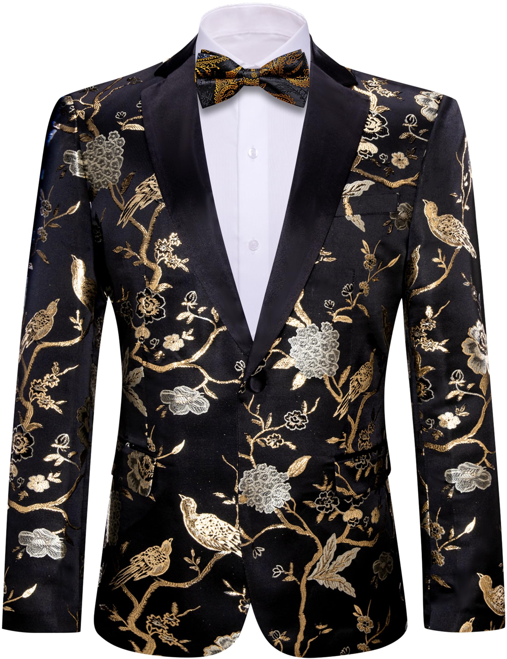 Chaqueta Tipo Blazer Barry.wang Floral Paisley Para Hombre - Venta Internacional.