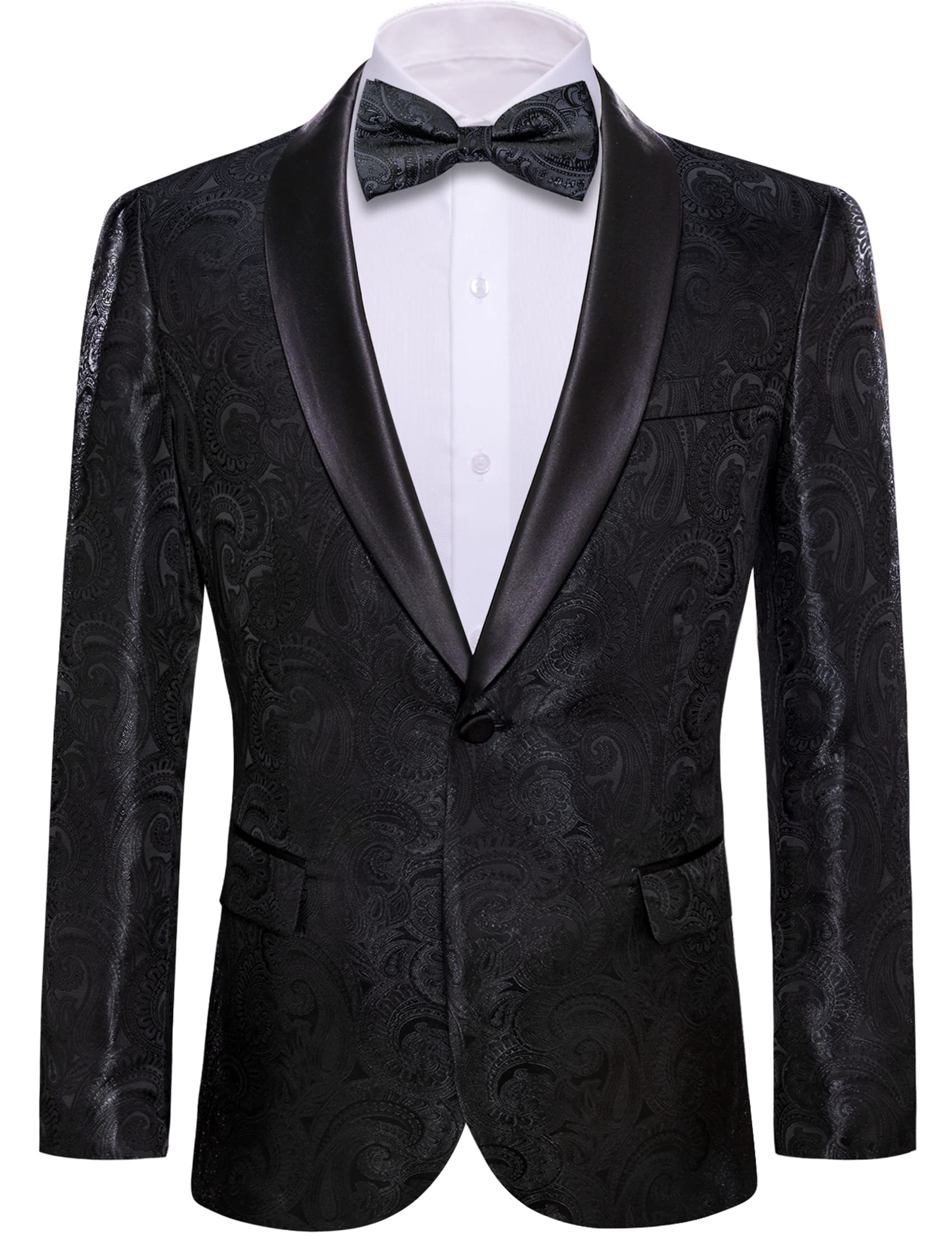 Foto 2 pulgar | Chaqueta Tipo Blazer, Estilo Esmoquin Barry.wang, Estampado Floral, Cachemir, Para Hombre - Venta Internacional.