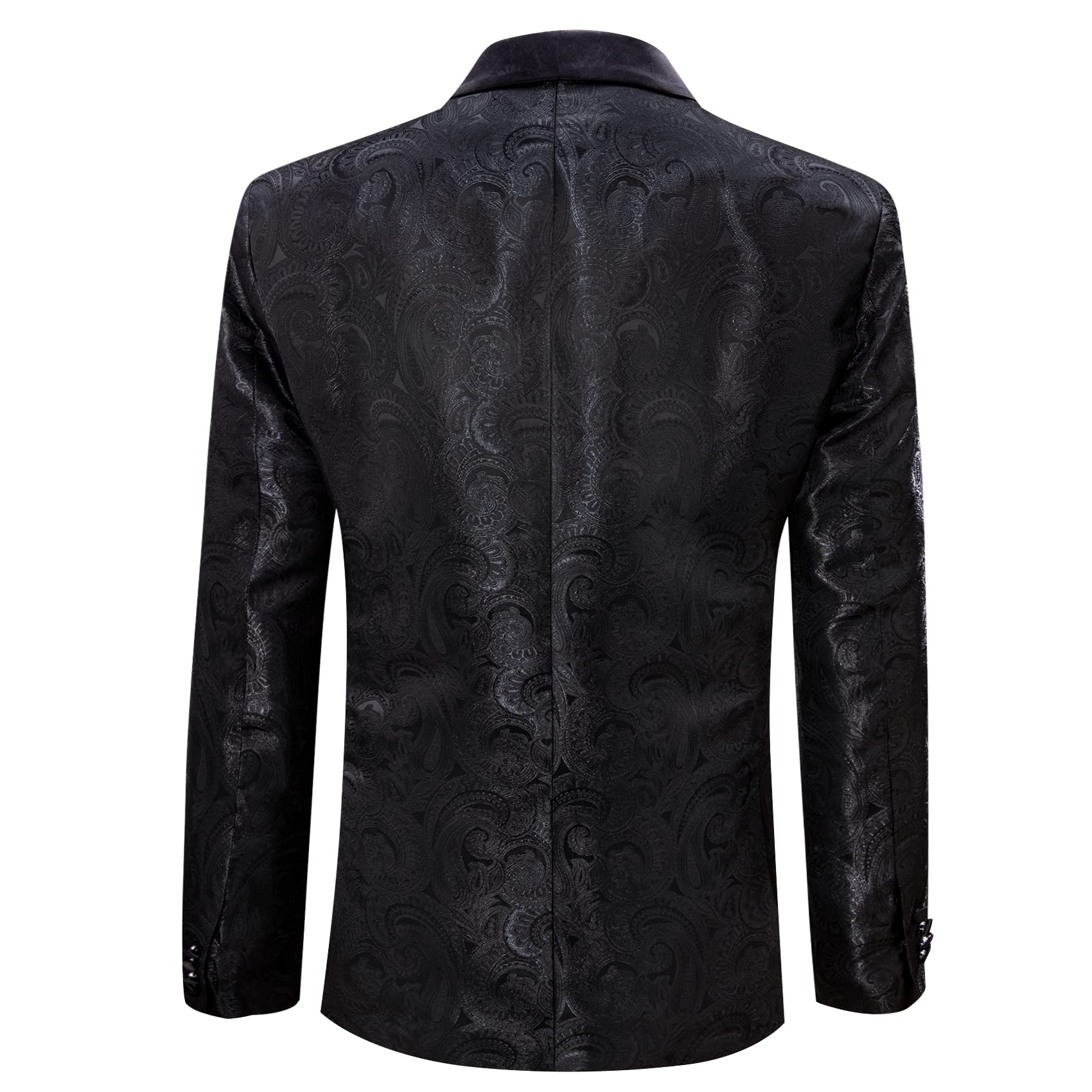 Foto 4 pulgar | Chaqueta Tipo Blazer, Estilo Esmoquin Barry.wang, Estampado Floral, Cachemir, Para Hombre - Venta Internacional.