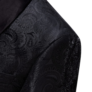 Foto 7 | Chaqueta Tipo Blazer, Estilo Esmoquin Barry.wang, Estampado Floral, Cachemir, Para Hombre - Venta Internacional.