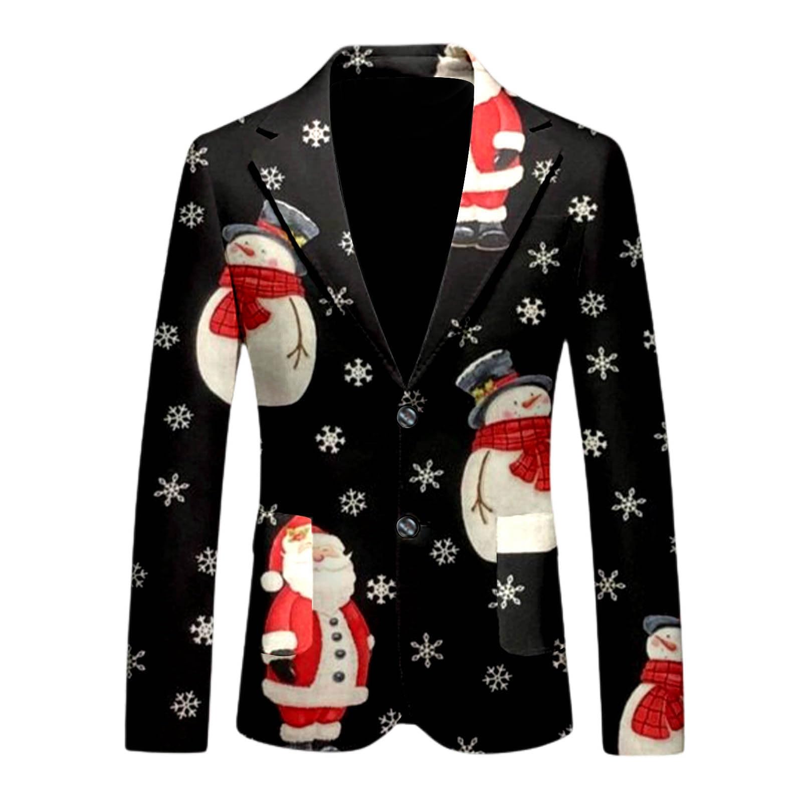 Foto 2 pulgar | Chaqueta Deportiva Divertida De Papá Noel Para Hombre 2024 - Venta Internacional.