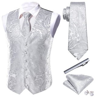 Foto 1 | Conjunto De Chaleco, Chaleco Y Corbata, Vestido De Novia Barry.wang Flower - Venta Internacional.