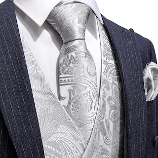 Foto 3 | Conjunto De Chaleco, Chaleco Y Corbata, Vestido De Novia Barry.wang Flower - Venta Internacional.