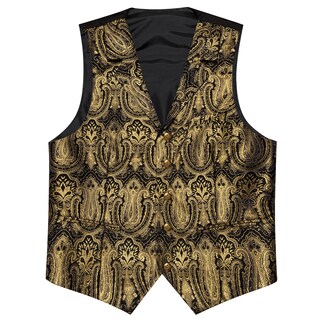 Foto 6 | Chaleco Barry.wang De Seda Para Hombre Con Solapa, Cuello Tipo Chal Y Corbata - Venta Internacional.