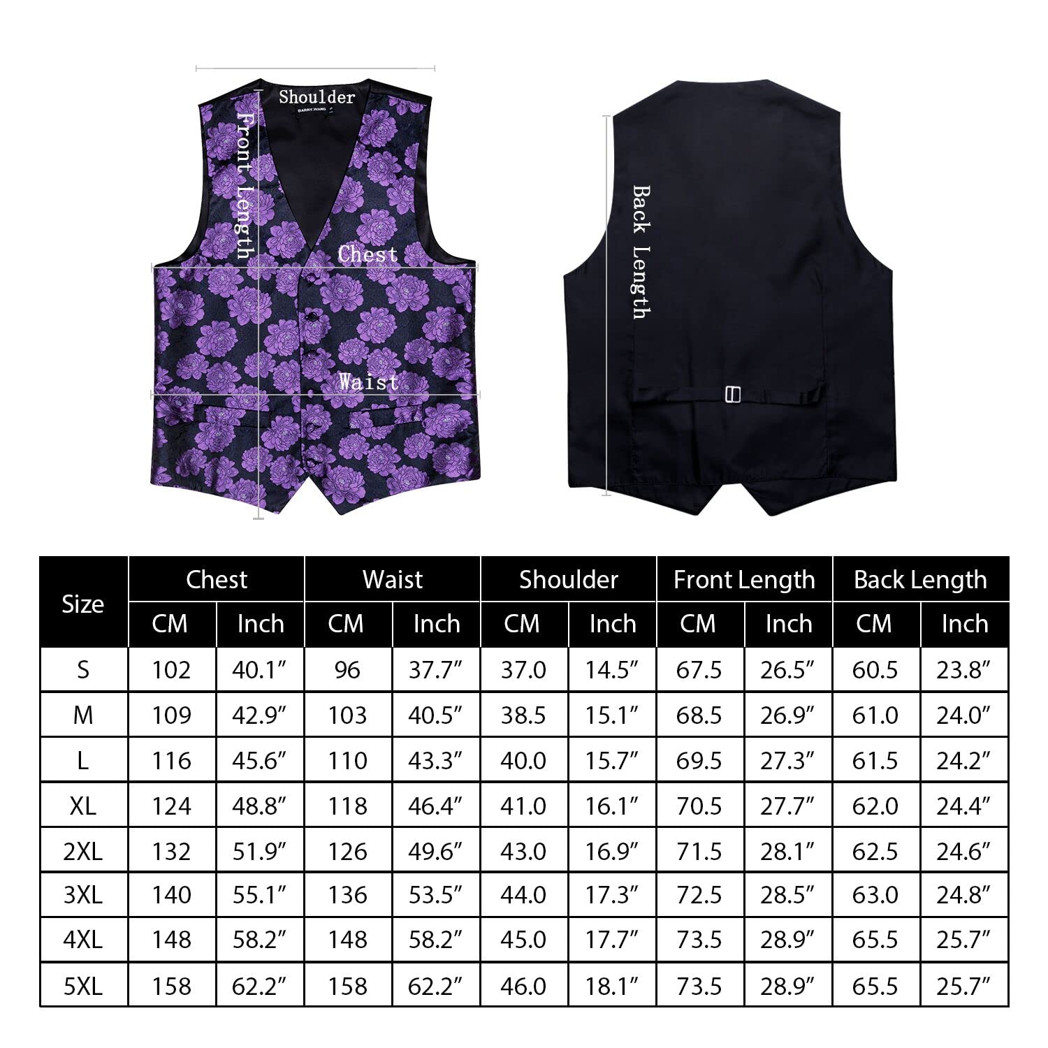 Foto 3 pulgar | Set de Chaleco Barry.wang Gris para Hombre 5 Unidades - Venta Internacional