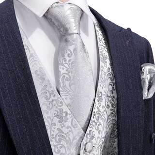 Foto 4 | Set de Chaleco Barry.wang Gris para Hombre 5 Unidades - Venta Internacional