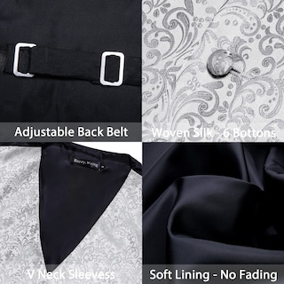 Foto 7 | Set de Chaleco Barry.wang Gris para Hombre 5 Unidades - Venta Internacional