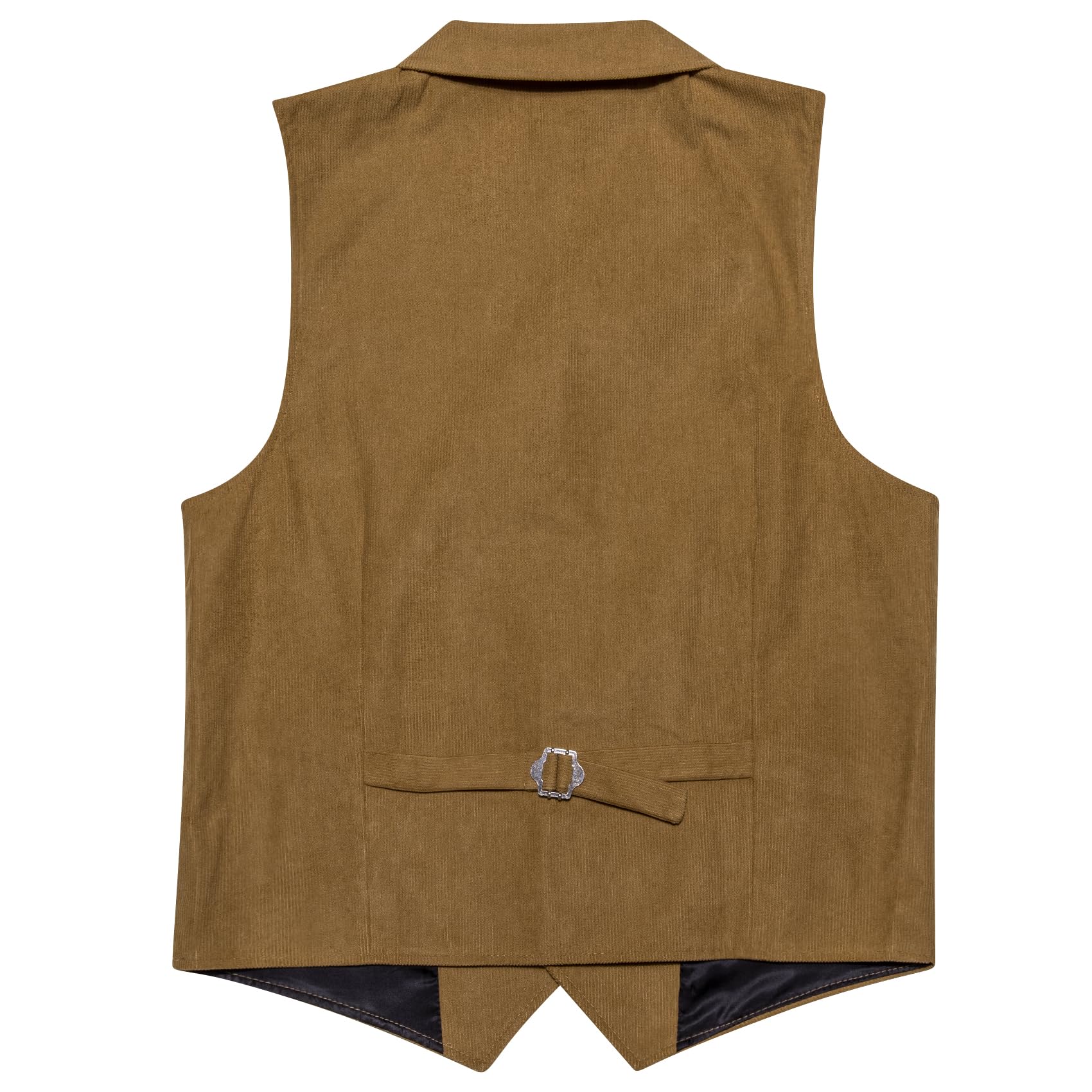 Foto 7 pulgar | Chaleco Barry.wang De Pana Para Hombre, Cuello En V, Estilo Vaquero, Corte Ajustado - Venta Internacional.