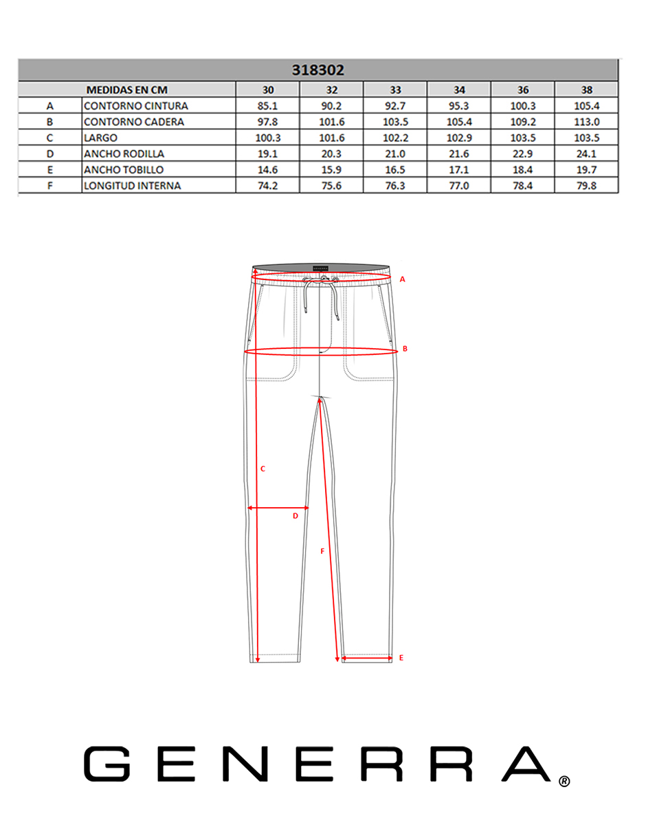 Foto 5 | Pantalón Generra Regular Fit color Azul para Hombre