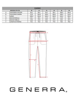 Foto 5 | Pantalón Generra Regular Fit color Azul para Hombre