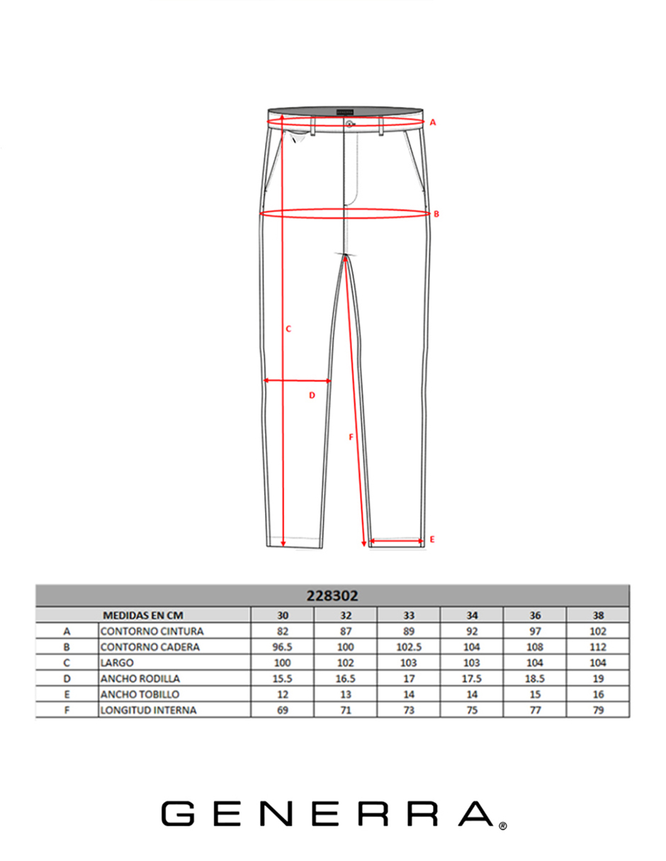 Foto 4 | Pantalón Regular Fit Generra 228302 color Gris para Hombre