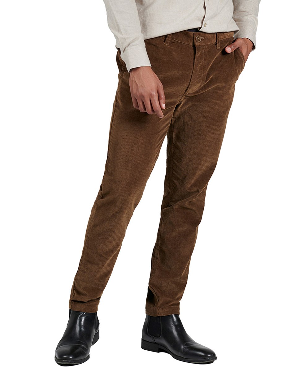 Pantalón Regular Fit Generra 228302 color Marrón para Hombre