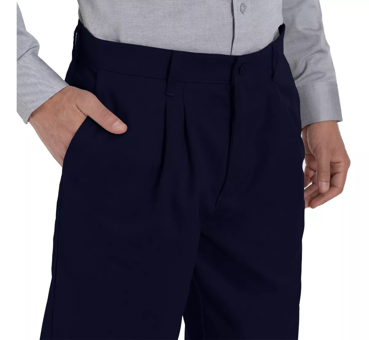 Foto 4 | Pantalón de Vestir Uni color Azul para Hombre