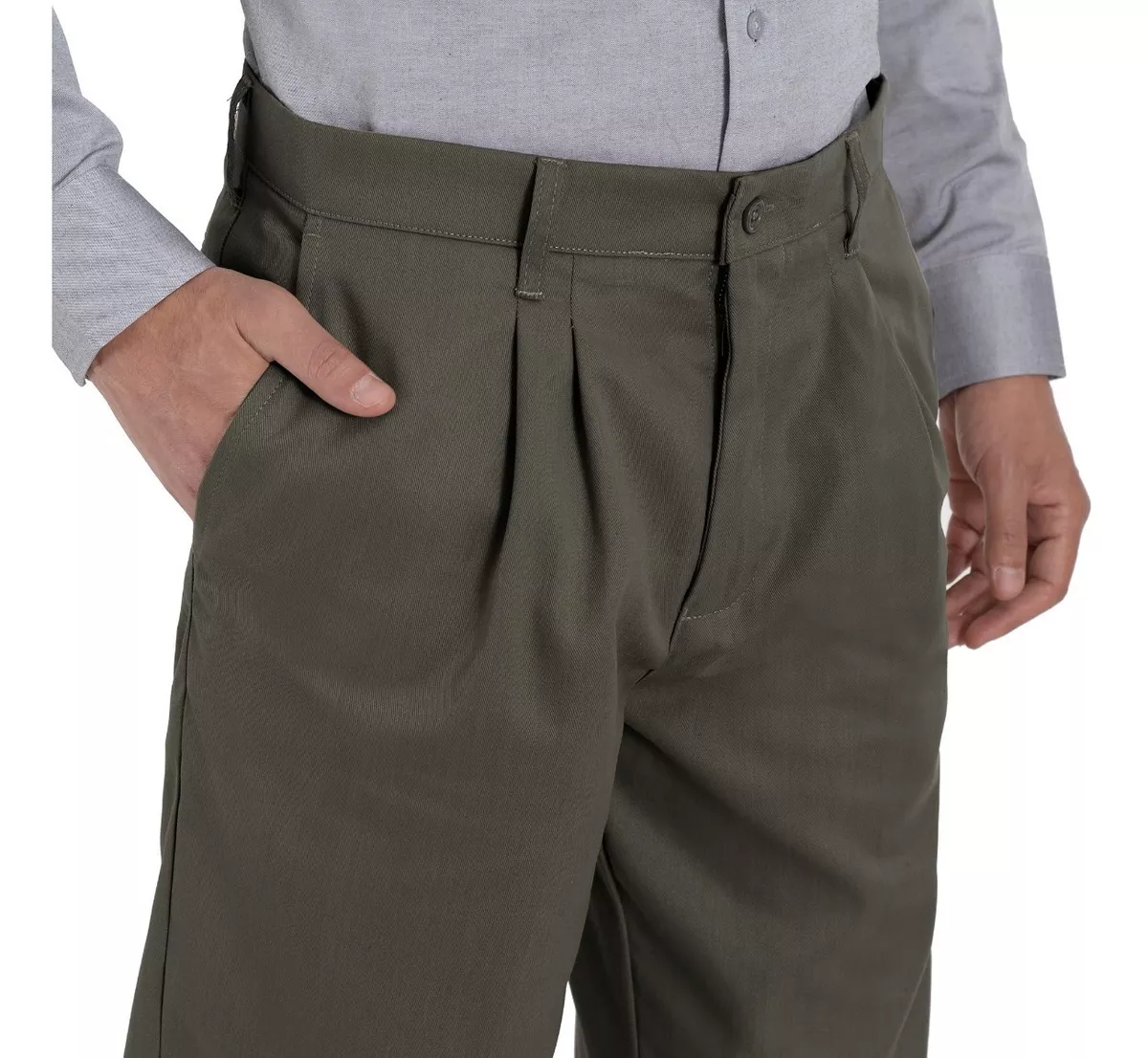 Foto 5 pulgar | Pantalón de Vestir Uni color Gris para Hombre