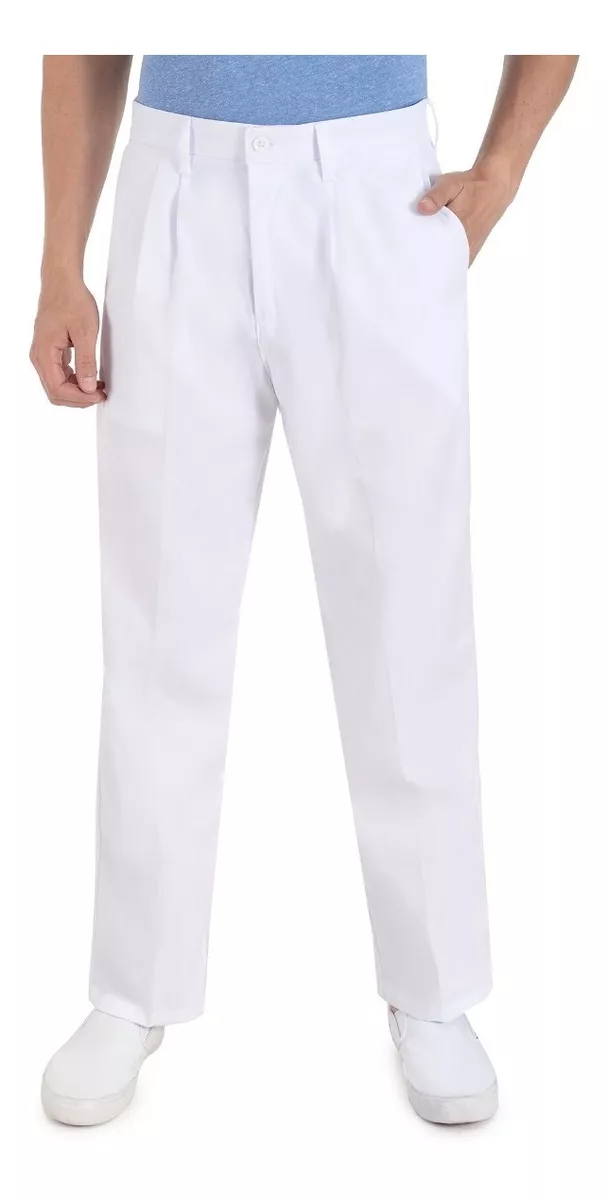 Foto 2 pulgar | Pantalón de Vestir Uni color Blanco para Hombre