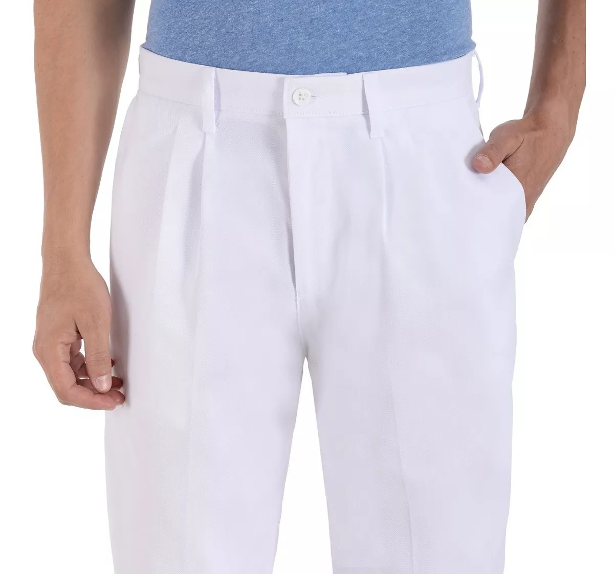 Foto 5 pulgar | Pantalón de Vestir Uni color Blanco para Hombre