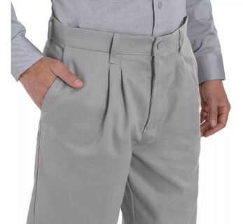 Foto 4 | Pantalon de Vestir Uni Casual de Gabardina con Pinzas y Bolsas