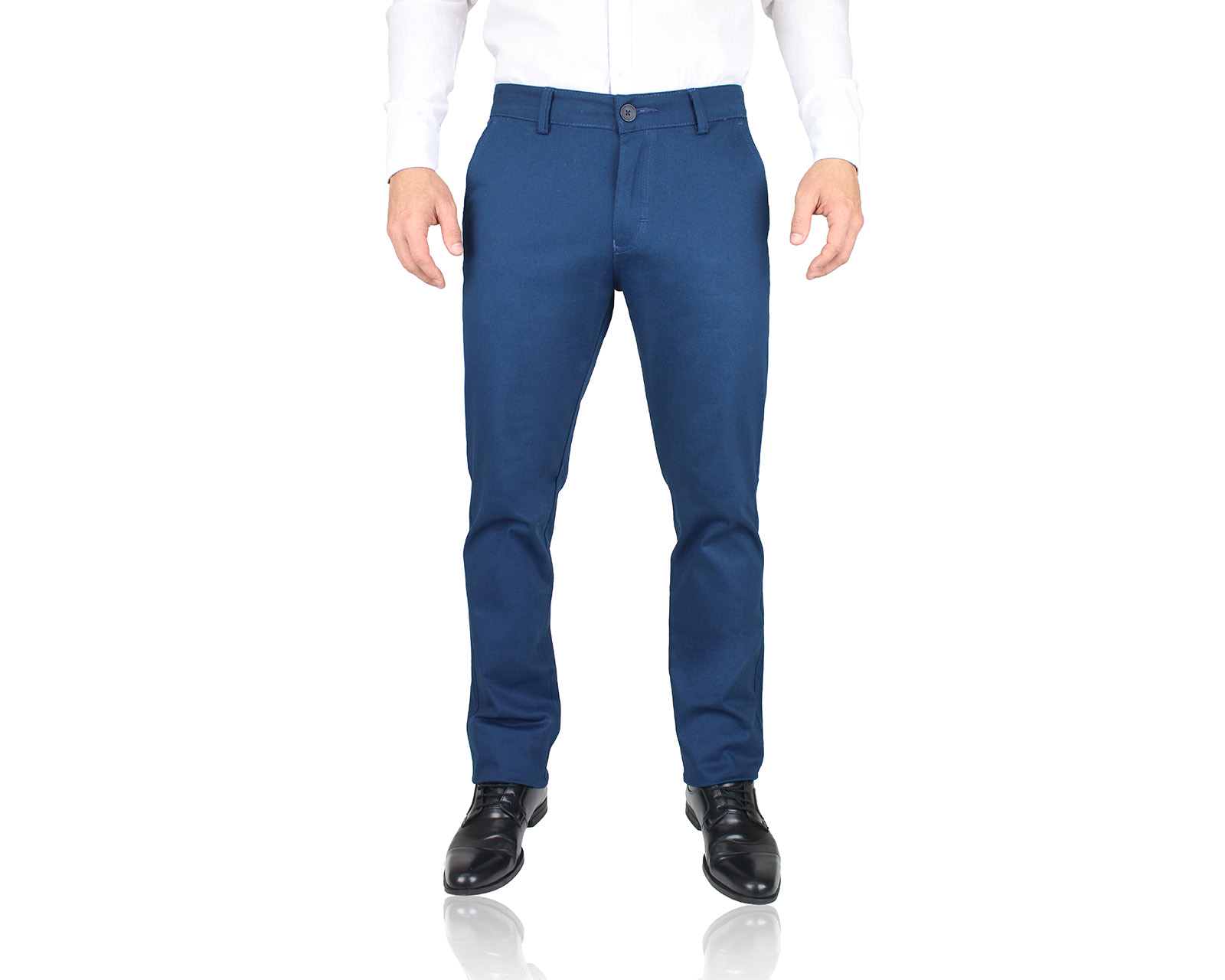 Foto 5 pulgar | Pantalón De Vestir Para Hombre Rams Cottons Modelo Cartagena Color Azul Plumbago Corte Slim Fit Stretch