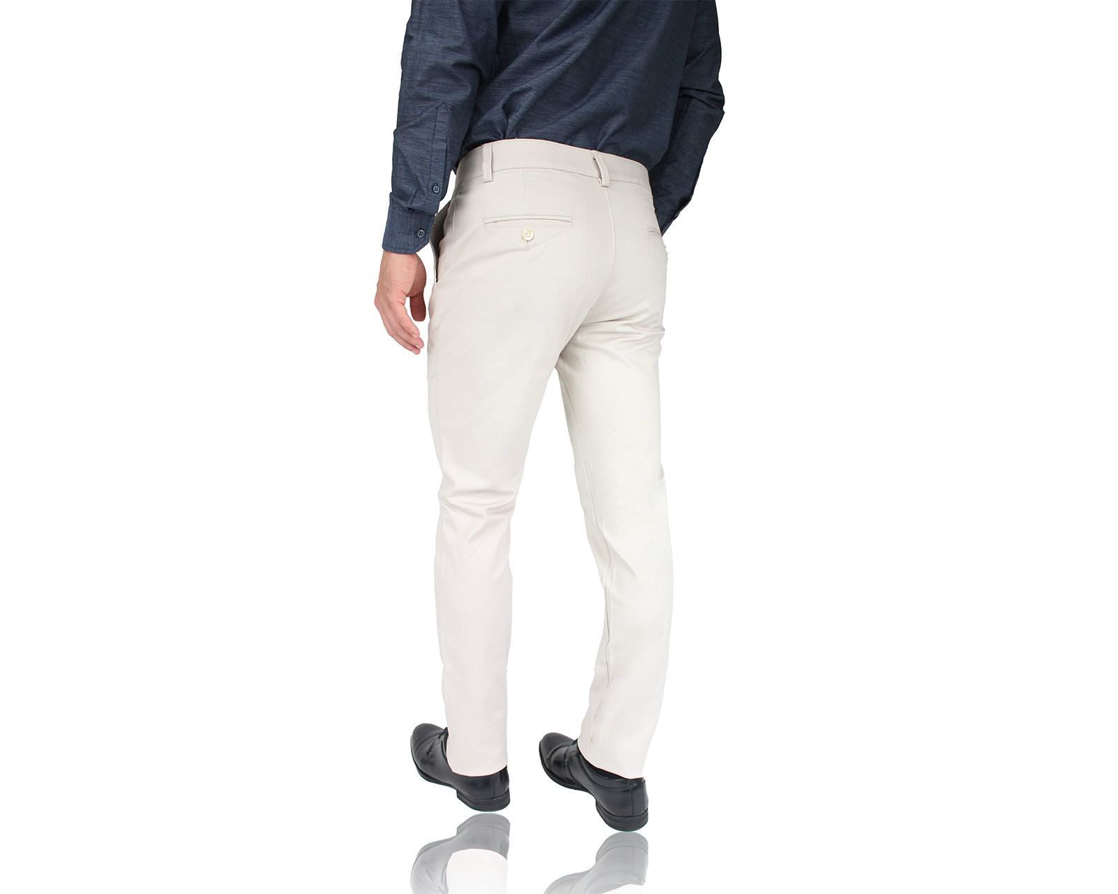 Foto 4 pulgar | Pantalón De Vestir Para Hombre Rams Cottons Modelo Cartagena Color Arena Corte Slim Fit Stretch