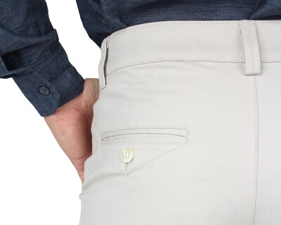 Foto 5 | Pantalón De Vestir Para Hombre Rams Cottons Modelo Cartagena Color Arena Corte Slim Fit Stretch