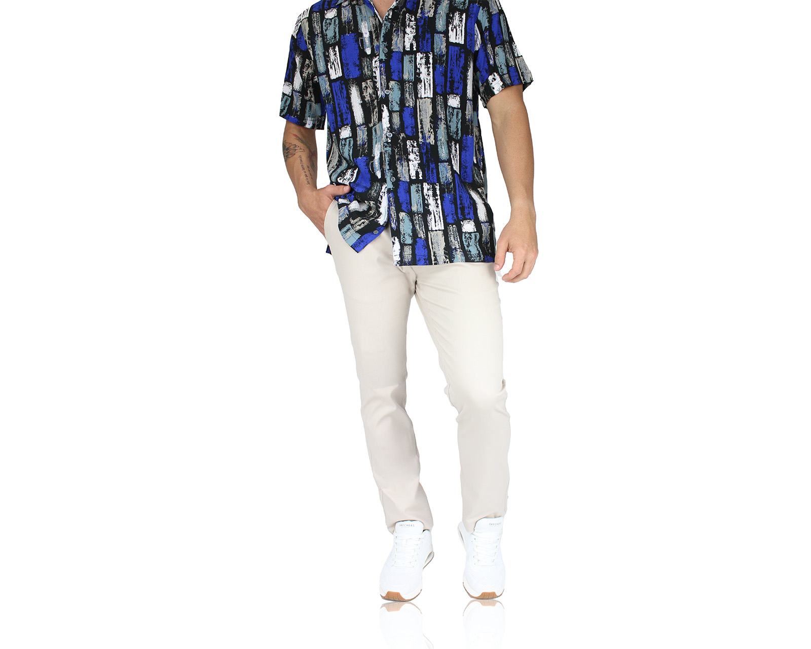 Foto 8 | Pantalón De Vestir Para Hombre Rams Cottons Modelo Cartagena Color Arena Corte Slim Fit Stretch