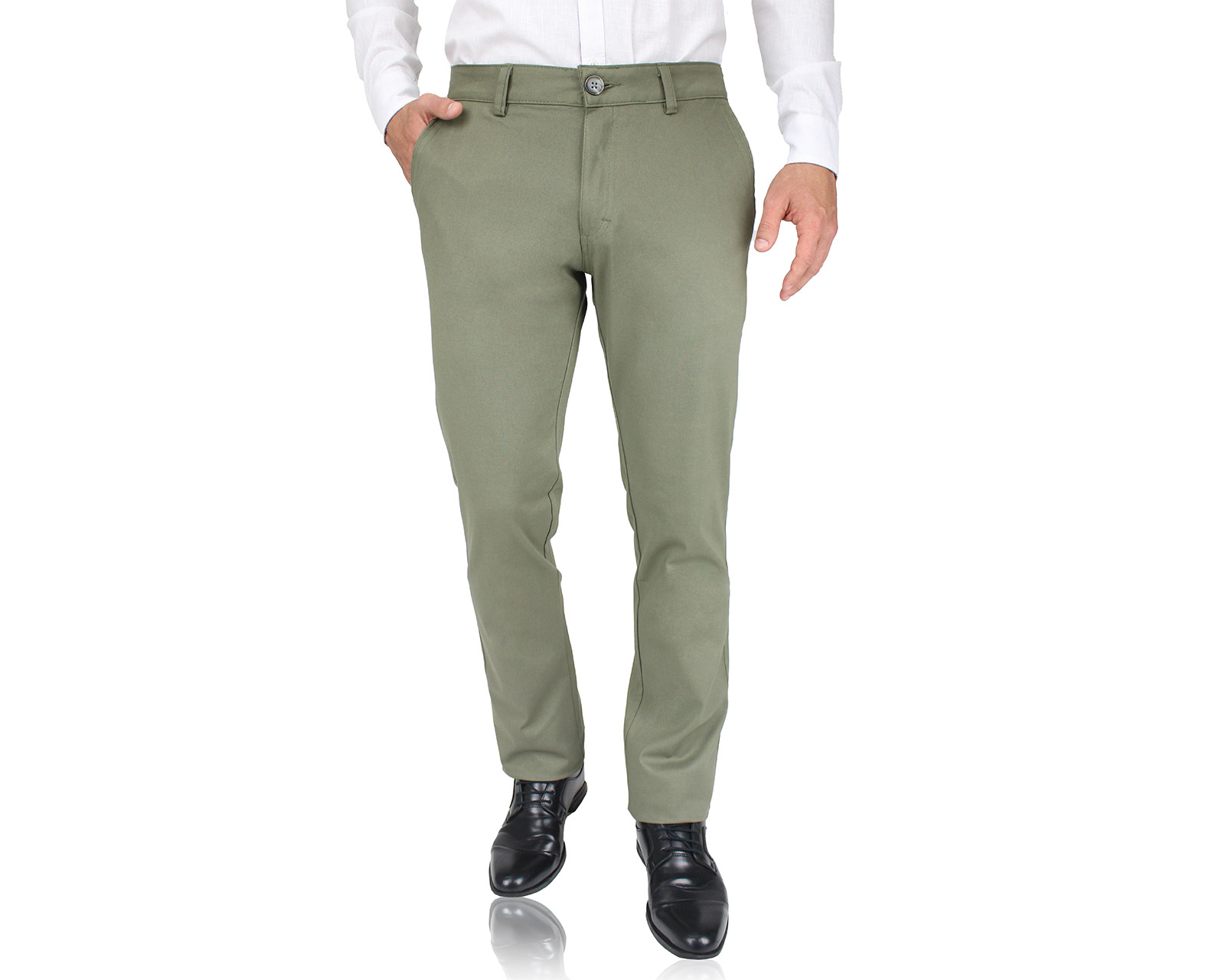 Pantalón De Vestir Para Hombre Rams Cottons Modelo Cartagena Color Camel Corte Slim Fit Stretch