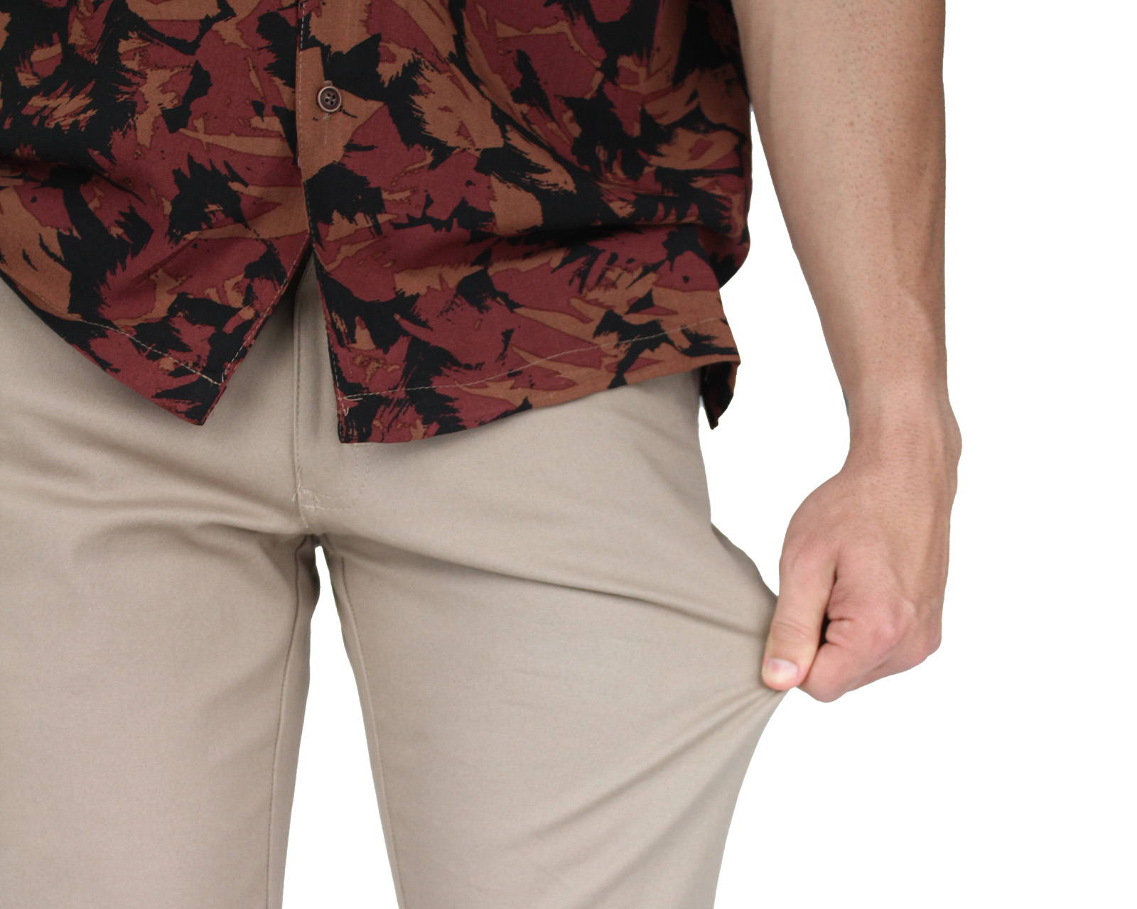 Foto 6 pulgar | Pantalón De Vestir Para Hombre Rams Cottons Modelo Cartagena Color Caki Corte Slim Fit Stretch