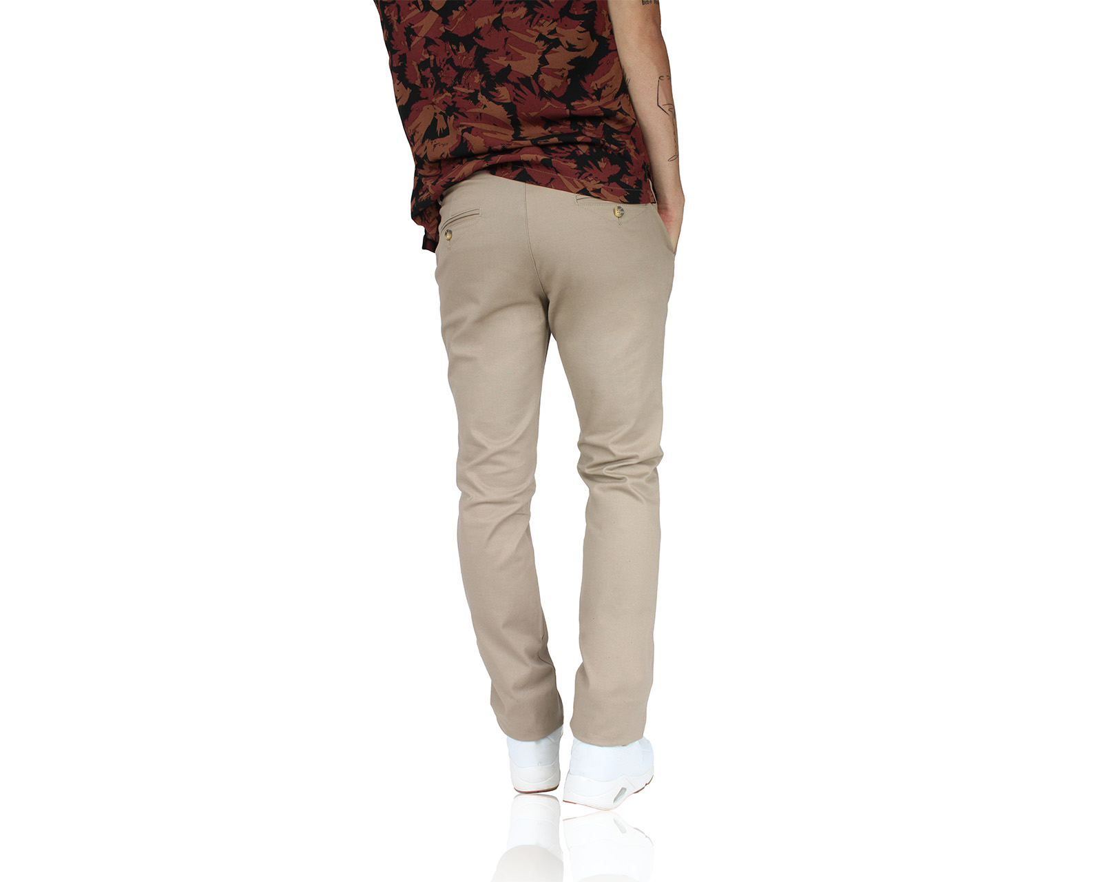 Foto 7 pulgar | Pantalón De Vestir Para Hombre Rams Cottons Modelo Cartagena Color Caki Corte Slim Fit Stretch
