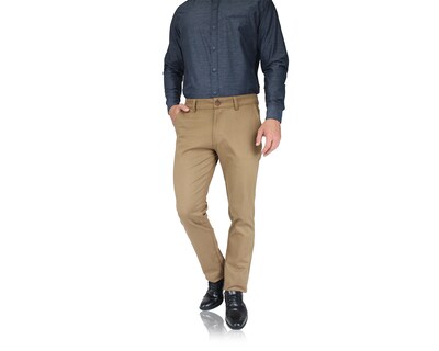 Foto 2 | Pantalón De Vestir Para Hombre Rams Cottons Modelo Cartagena Color Camel Corte Slim Fit Stretch