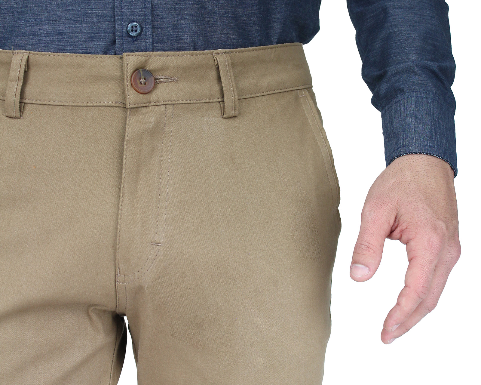 Foto 5 pulgar | Pantalón De Vestir Para Hombre Rams Cottons Modelo Cartagena Color Camel Corte Slim Fit Stretch