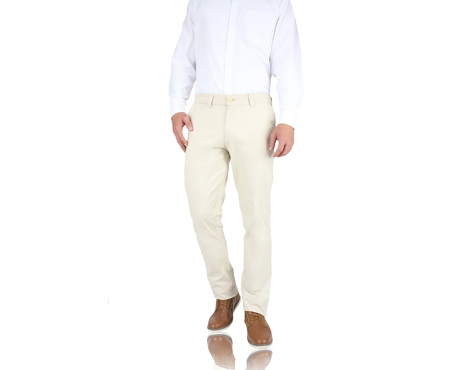 Foto 2 pulgar | Pantalón de Vestir Rams Chino Arena Slim Fit para Hombre