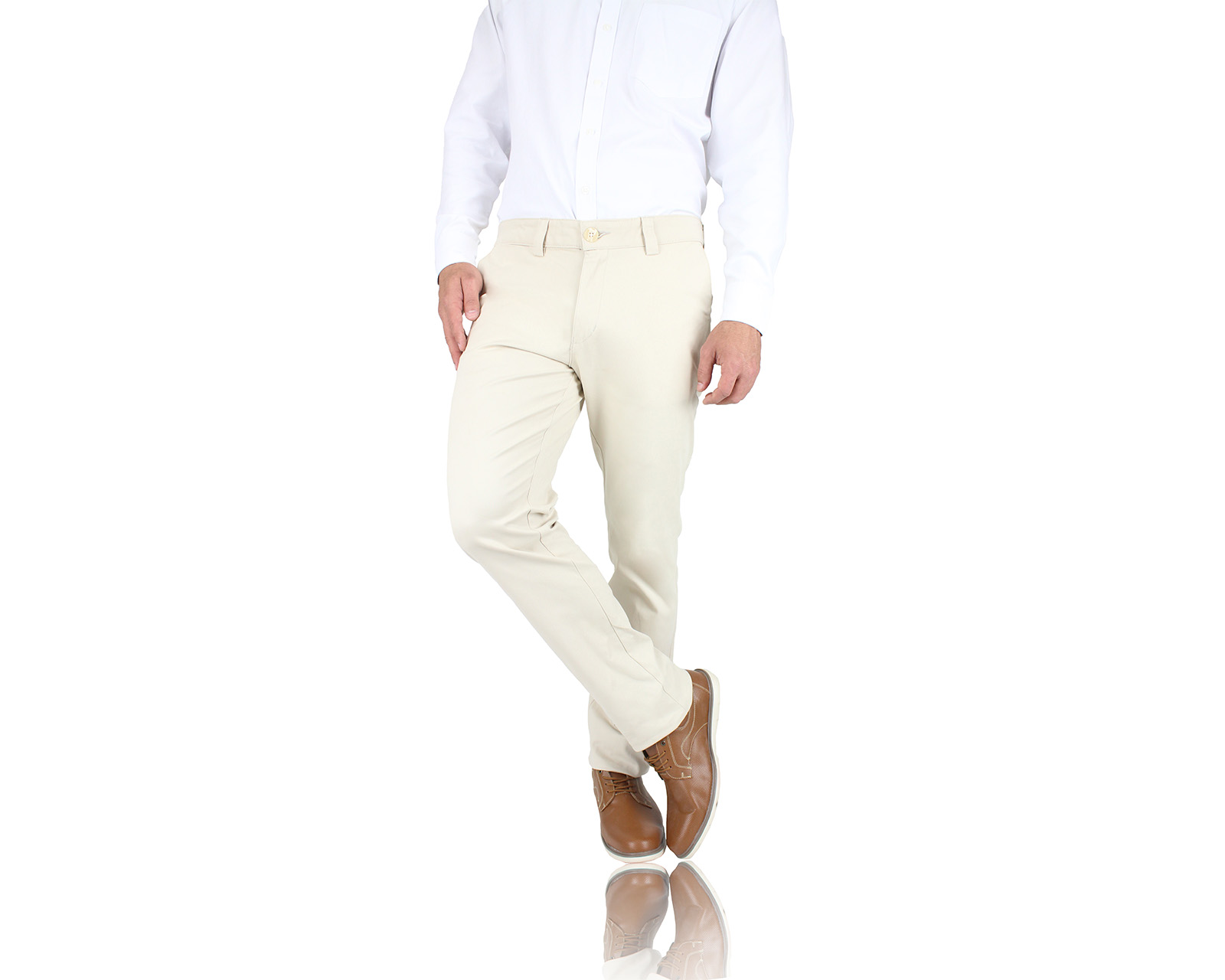 Foto 3 pulgar | Pantalón de Vestir Rams Chino Arena Slim Fit para Hombre