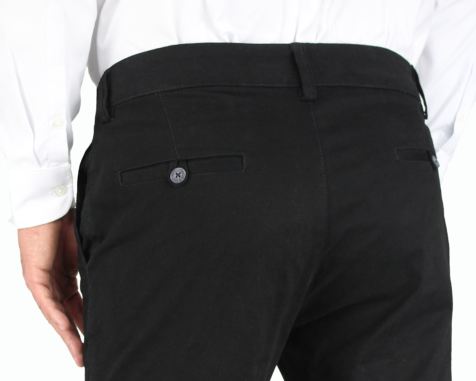 Foto 7 pulgar | Pantalón de Vestir Rams Cottons Negro Slim Fit para Hombre