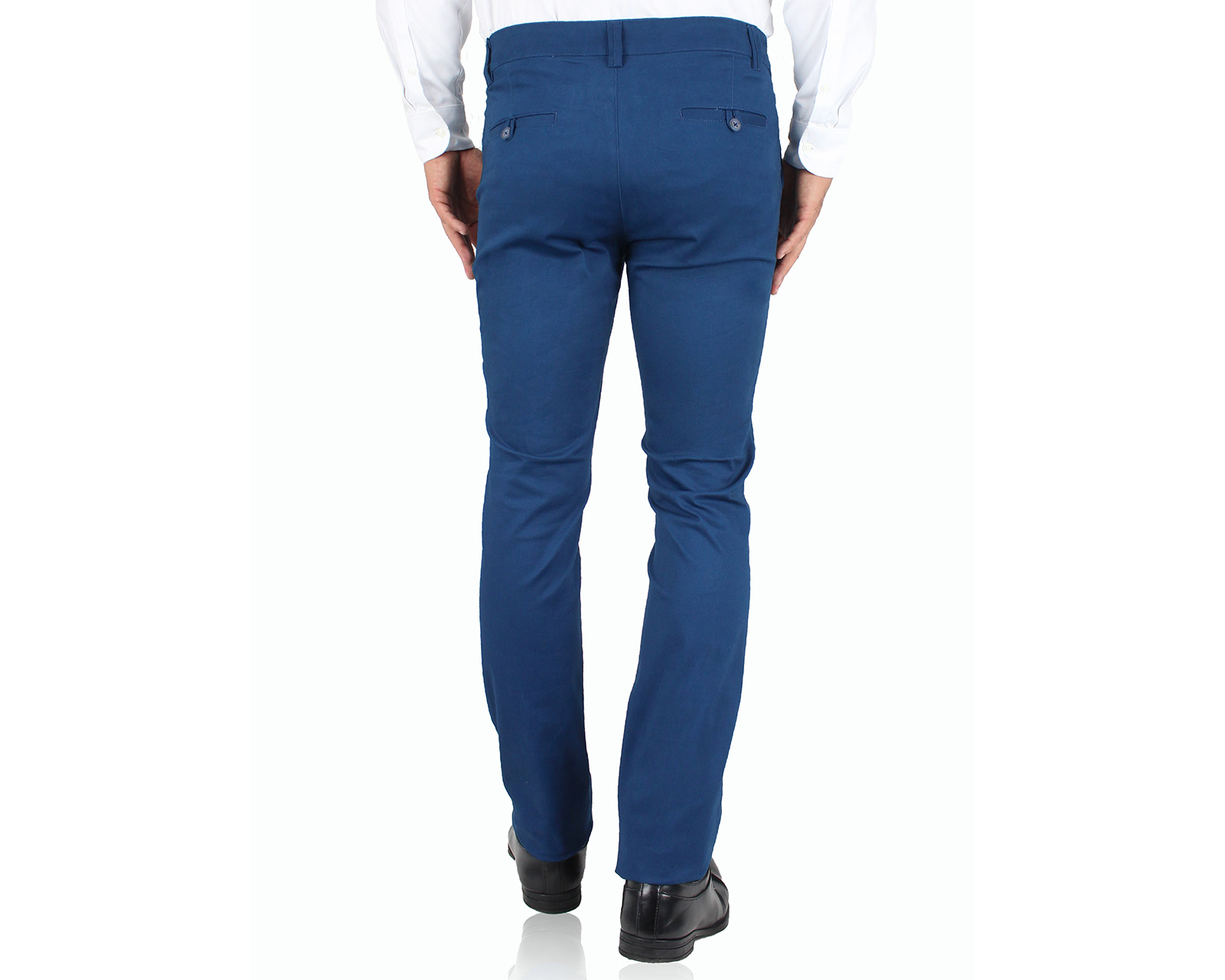 Foto 3 pulgar | Pantalón de Vestir Rams Cottons Azul Plumbago Slim Fit para Hombre