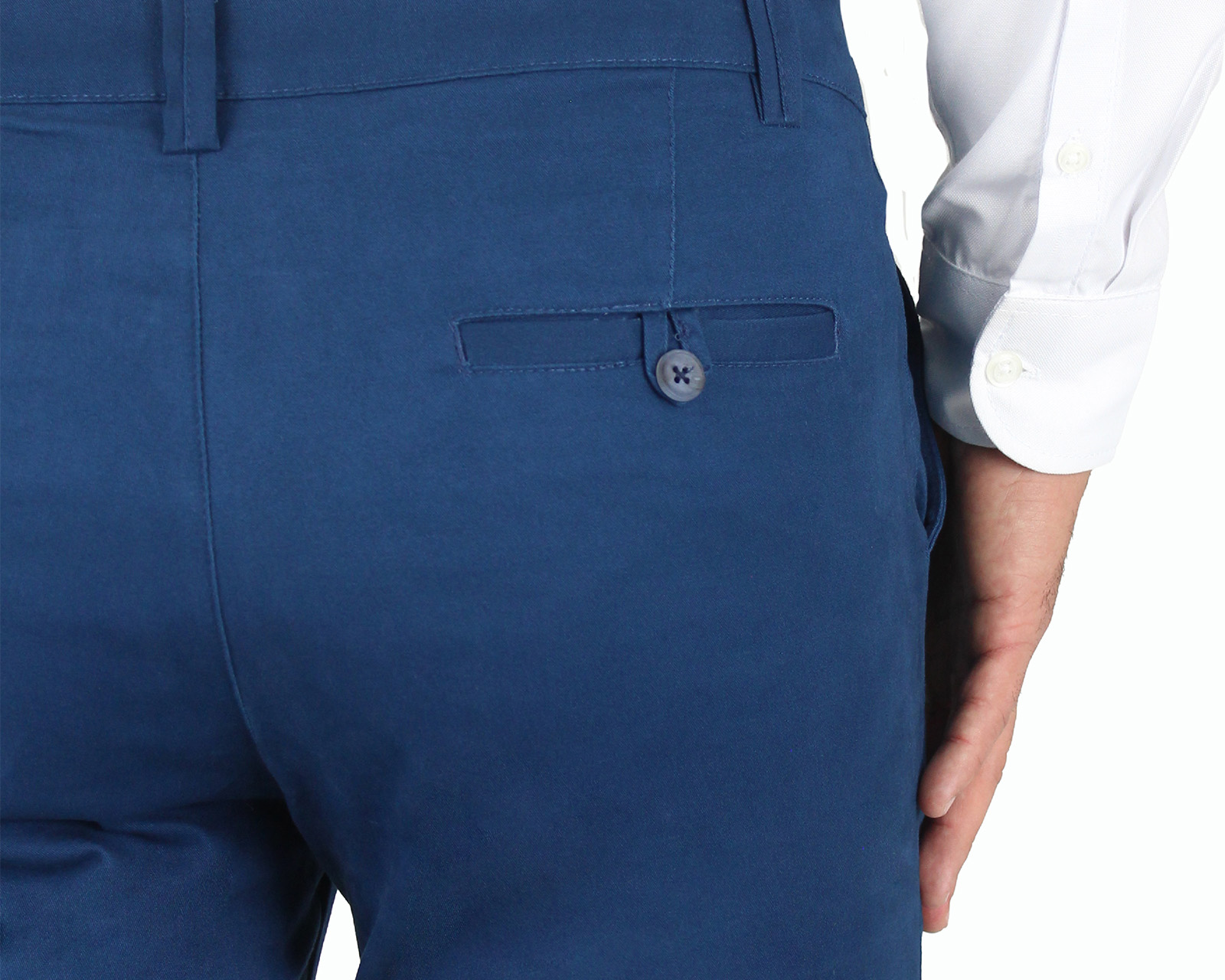 Foto 6 pulgar | Pantalón de Vestir Rams Cottons Azul Plumbago Slim Fit para Hombre