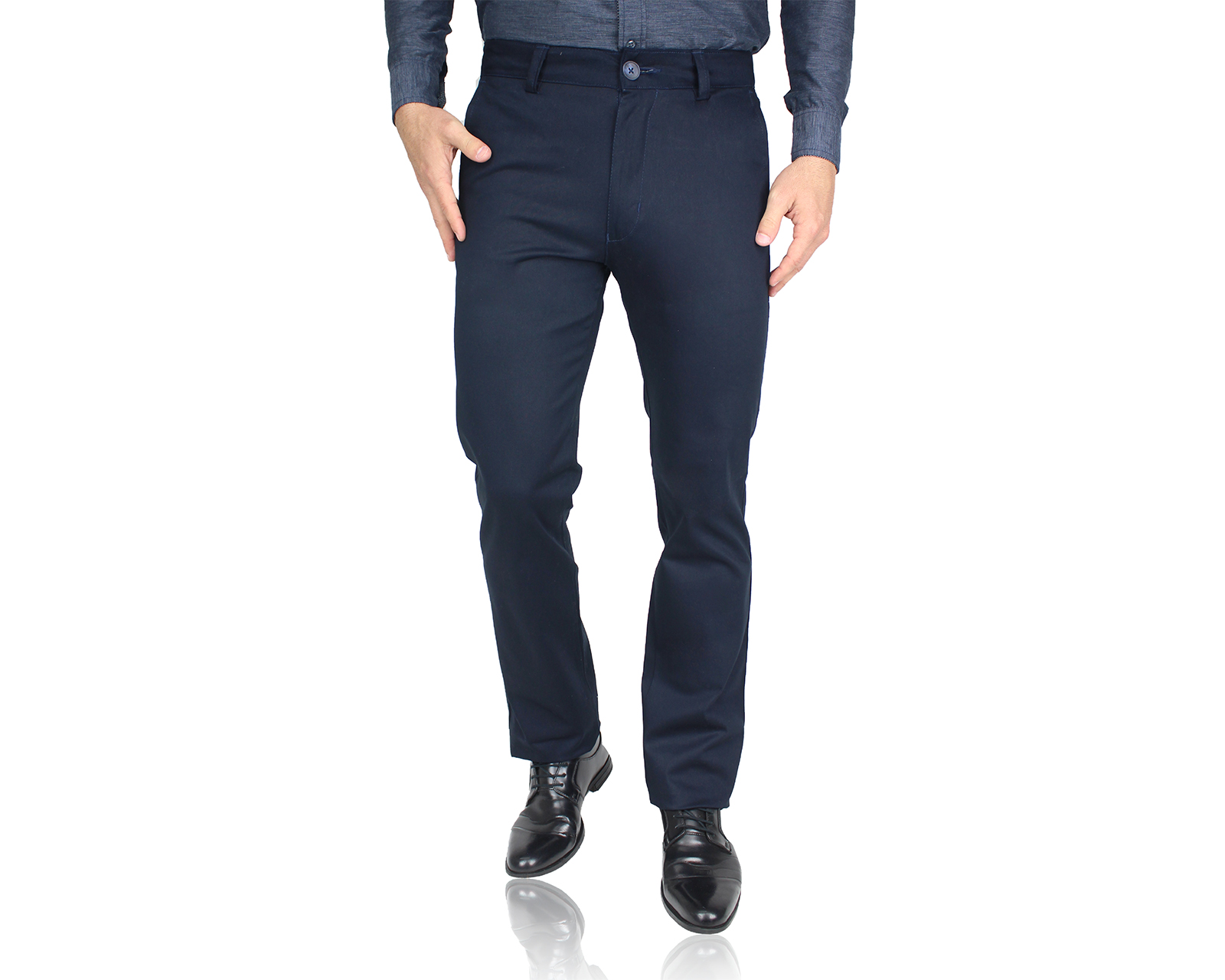 Pantalón de Vestir Rams Cottons Regularcut Azul Marino para Hombre