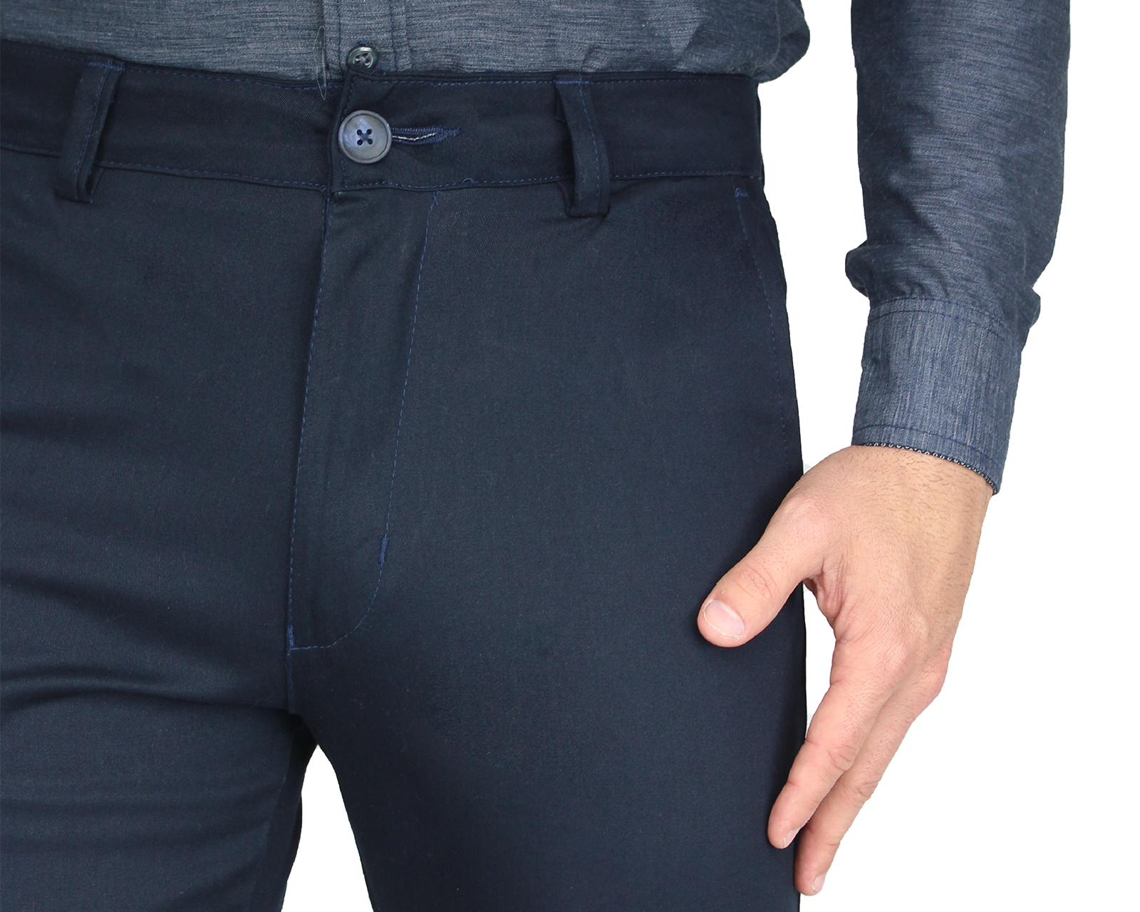 Foto 4 pulgar | Pantalón de Vestir Rams Cottons Regularcut Azul Marino para Hombre