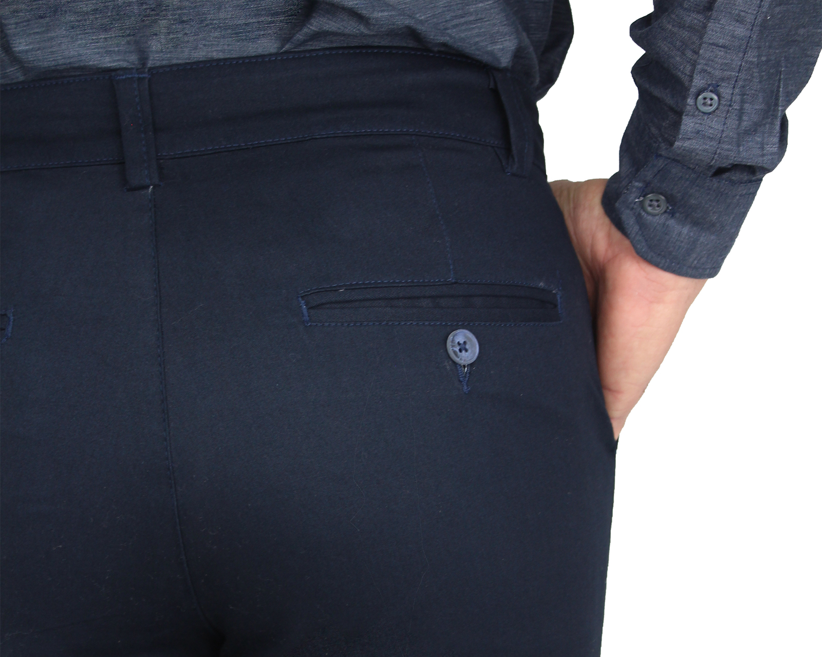 Foto 5 pulgar | Pantalón de Vestir Rams Cottons Regularcut Azul Marino para Hombre